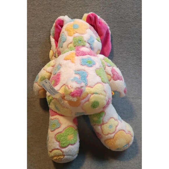 Build a Bear Flower Fun Bunny Plush Rabbit Stuffed Animal Pink Multicolor 16" - Picture 3 of 5